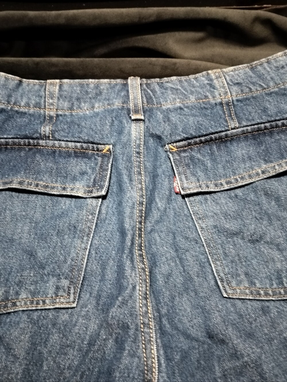 NEW Levi's '94 Baggy Cargo Jeans Wide-Leg Mid-rise y2k Jeans in Medium Blue - 27 - Picture 6 of 8